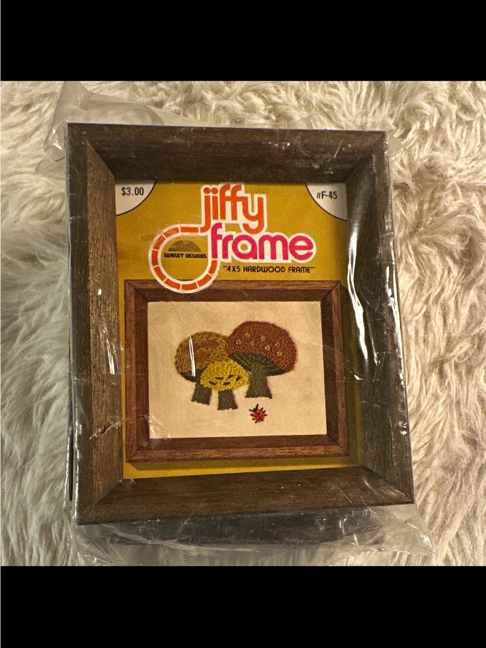 Bundle of 3 Vintage 1970s Jiffy Frame  by Sunset Designs Hardwood Frames